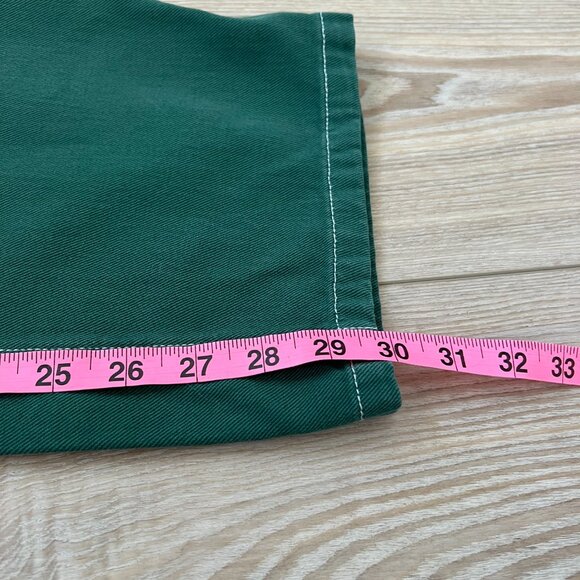 🌷Garage- Dani Carpenter pants / Straight Cargo Denim Jeans Bright Green … - Picture 9 of 15